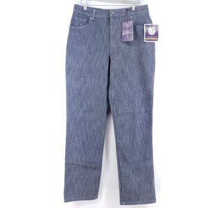 Gloria Vanderbilt Amanda Womens Size 10 Classic Fit High-Rise Straight-Leg